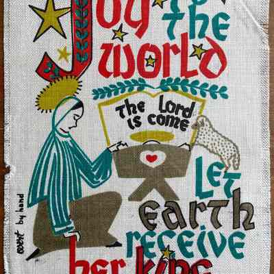 Joy to the World Gift Greeting.: Collection of Sara Leeper.