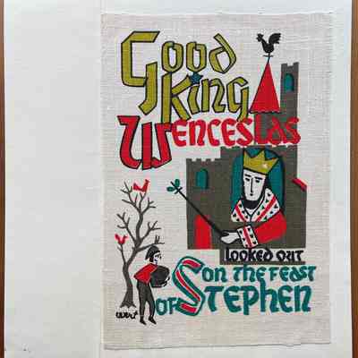 Good King Wenceslas Gift Greeting.: Collection of Sara Leeper.