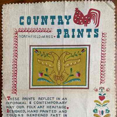 Branding, Brochure: c.1949 Country Prints, Northfield Mass.