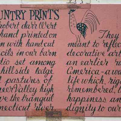 Example on pink card stock with black ink.: PKM collection