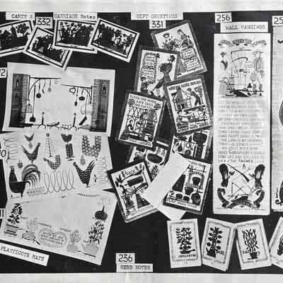 Farmer’s Arms 256, upper right corner, second from right.: From “Mat Sets by Robert Darr Wert/Country Prints”, p.8, c.1960.