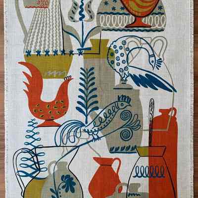 Matching towel/wallhanging/runner: Stoneware 210.: PKM collection.