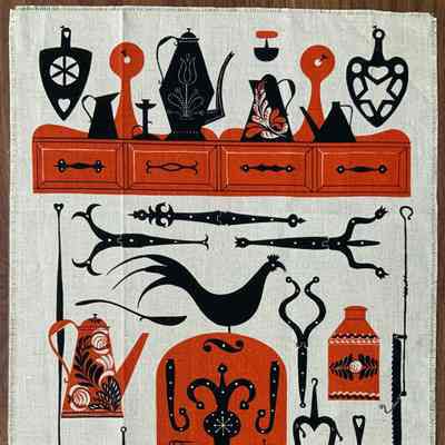 Towel, Wallhanging: Wrought Iron 209, c.1954