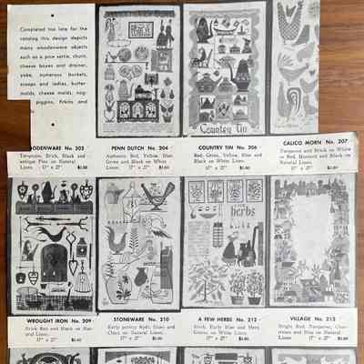 A Few Herbs 212, middle row, second from right.: From “Robert Darr Wert/Country Prints Kitchen Hangings”, c.1953. Collection of Sara Leeper.