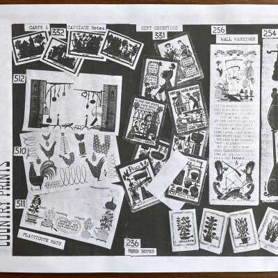 Plasticote Mats, lower left corner.: From, “Mat Sets by Robert Darr Wert/Country Prints”, p.7, c.1960.
