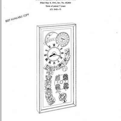 Wert’s box clock patent transfer, Nov. 7, 1961. Design Patent 191,712; see web link.