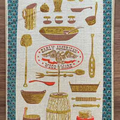 Wood Ware (TK) print in the blue colorway; see separate entry.: PKM collection. Image: PKM