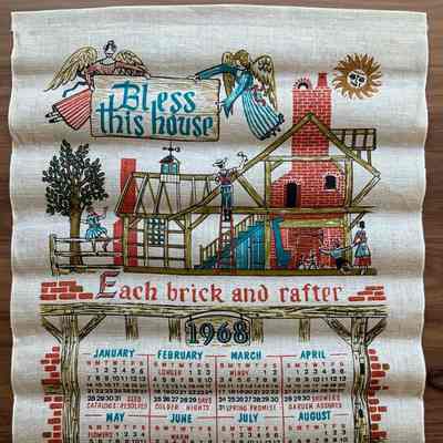 Towel, Calendar: House Blessing 513, 1968