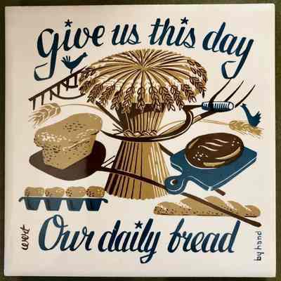 Matching tile: Daily Bread 512, Blue.: Image: anonymous Pinterest post.