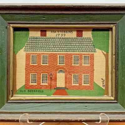 Print: Deerfield Houses, Asa Stebbins House