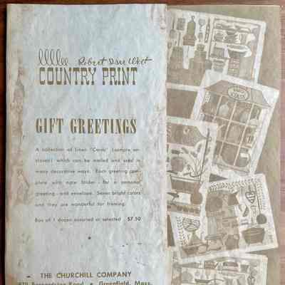 Branding, Brochure: c.1955 Country Print Gift Greetings, Photo Comp.