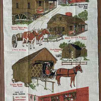 Sturbridge 209 towel/wallhanging.: PKM collection.