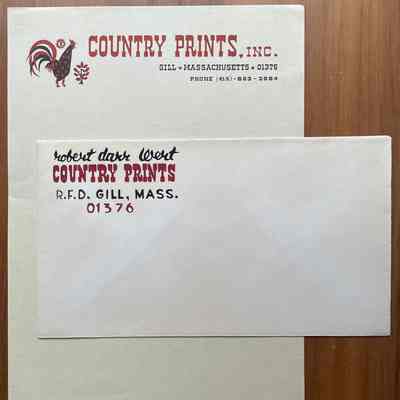 Branding: Country Prints Letterhead, c.1967