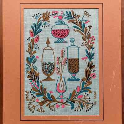 Notecard, Matted Greetings: Spice Garland 350-7
