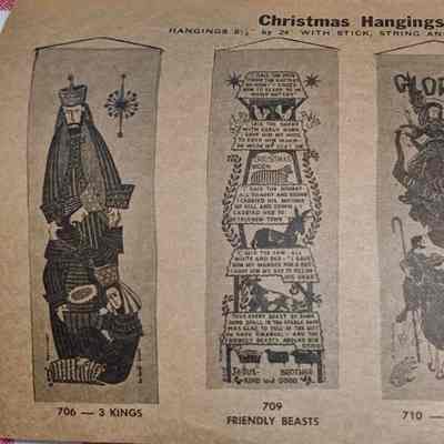 Plowshares Three Kings 706 Christmas Hanging, left.: From “Country Prints by Robert Darr Wert and Neighbors”, c.1966. Image: Clark Peramo