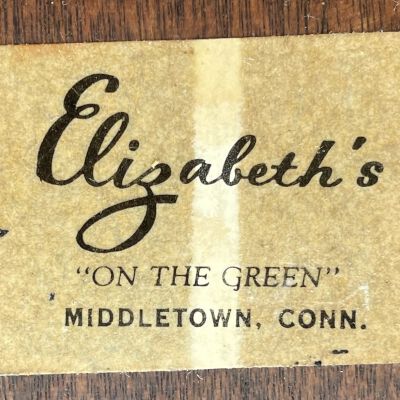 Retailer’s label.