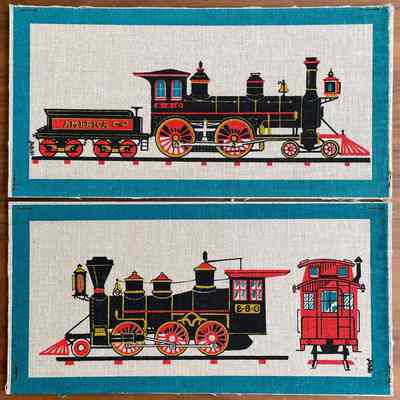 Pair of mounted prints.: Collection of Sara Leeper.