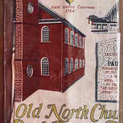 Example produced and packaged by Stevens Linens Associates, Inc., for the Old North Church of Boston after 1970.: PKM collection.