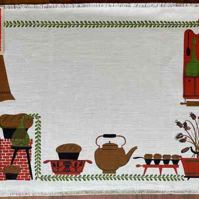 Placemat with Country Prints product tag.