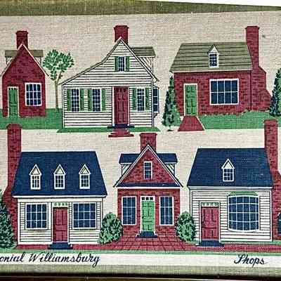 Williamsburg Shops print (better detail and color).: Image: Find a Little Joy, eBay.com.