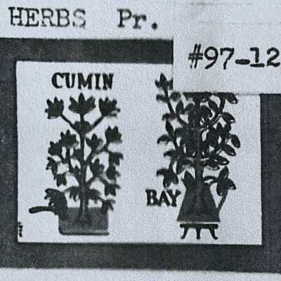 Cumin and Bay print.