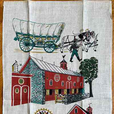 Towel, Wallhanging: Barn Hex U251