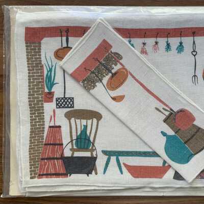 Placemat: Country Kitchen 122, c.1963, Brown