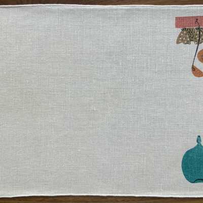 Napkin, unfolded.