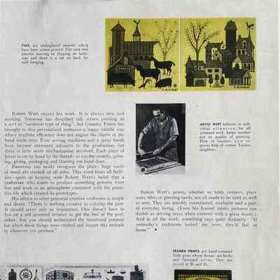 Buttermolds 917 (TK) print, lower right corner.: From the journal Design, Volume 55, Issue 2, 1955. Image: PKM.
