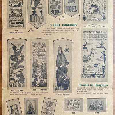 Bell Hanging 720, top row, second from left.: From “Fall and Christmas 1965, Robert Darr Wert/Country Prints”. Collection of Sara Leeper.
