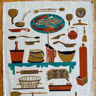 Towel, Wallhanging: Woodenware 202