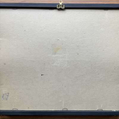 Back of framed print.