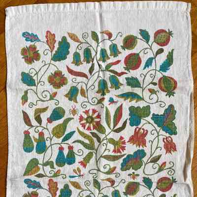 Towel, Wallhanging: Embroidered Quilt 215 (TK)