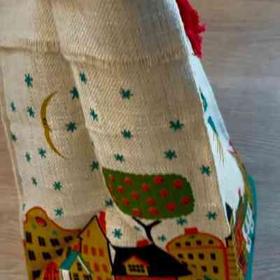 Side of tote.