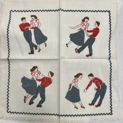 Square Dance 109 napkin.: Gill Historical Commission collection.