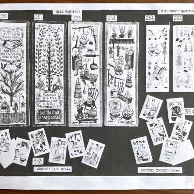 Children’s Hanging 235, upper right corner.: From, “Mat Sets by Robert Darr Wert/Country Prints”, p.8, c.1960.