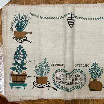 Placemat: Kitchen Garden 115, Brown