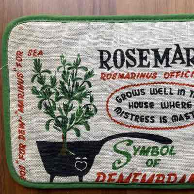 Kitchen, Potholder: Herb Chart 20