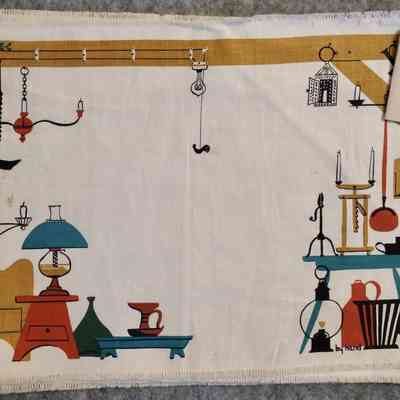 Electro-Motive placemat set commissioned in 1957.: Collection of Kathie Ferguson. Image: Kathie Ferguson.