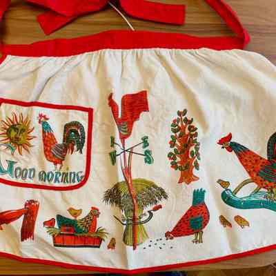 Matching apron: Good Morning 326.: PKM collection.