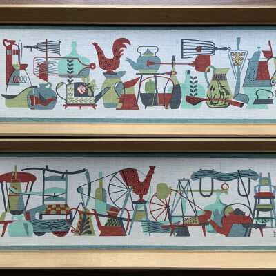 Matching prints: Country Attic 927-5, above, and Country Auction 927-6, below.: PKM collection.