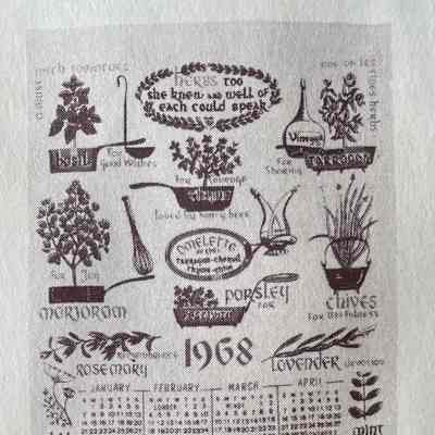 Herbs U503 calendar from “1968 Calendars/Robert Darr Wert/Country Prints, Inc.”: See “Branding” for complete brochure.