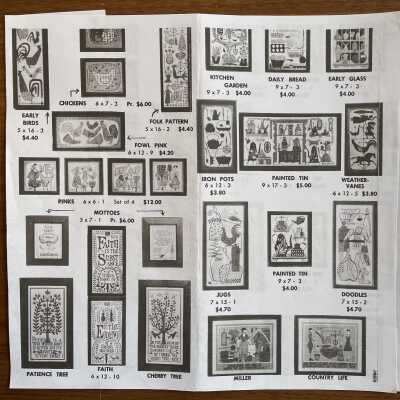 Framed prints: Pinks 66-1, set of four, left center.: From “Country Prints in Frames”, c.1955.
