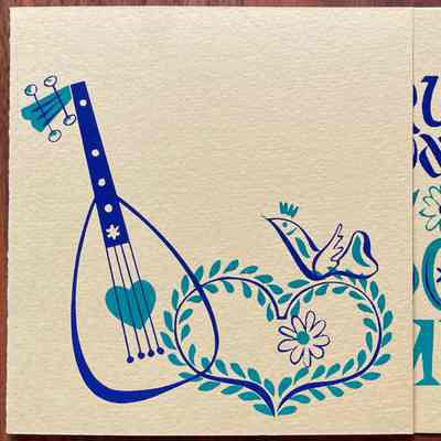 Notecard, Christmas: Let Men Their Songs Employ