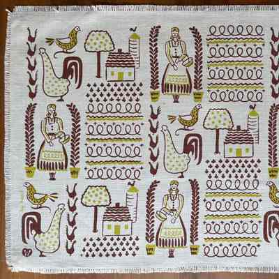 Placemat: Farmyard 120, Chartreuse
