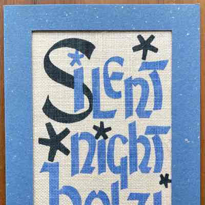 Notecard, Christmas: Christmas Carol (TK), Blue
