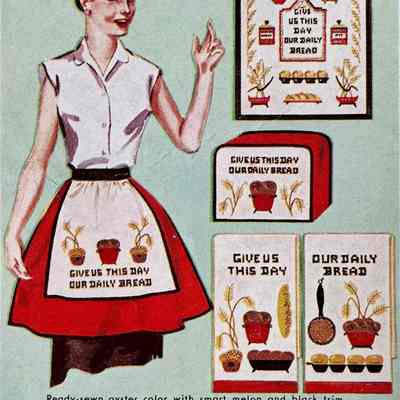 Suite of Bucilla Daily Bread cross stitch kits.: Cropped from ad below.