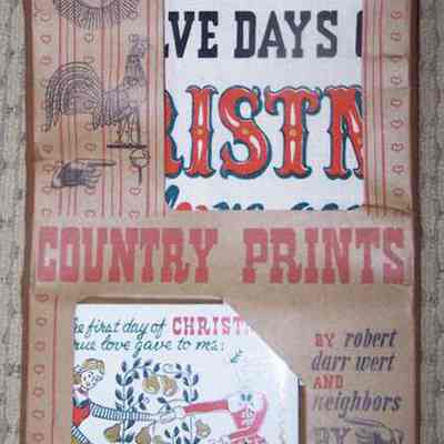 Tile and towel gift set in award winning “Country Store” gift box; see “Branding” entries.: Image: 2numerous, Etsy.com