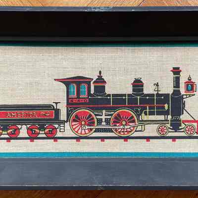 Engine and tender print.