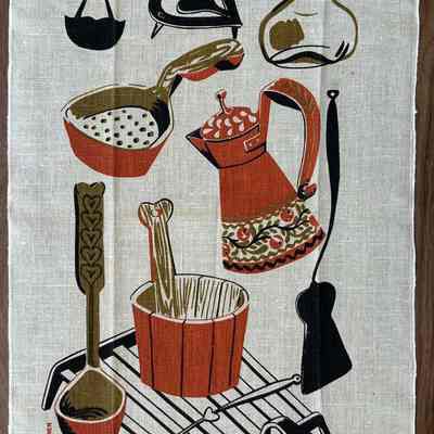 Matching towel/wallhanging: Kitchenware (TK); see “Towels/Wallhangings”.: PKM collection. Images: PKM, unless noted.